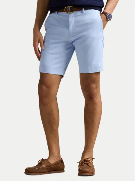 Kratke hlače iz tkanine Polo Ralph Lauren modra