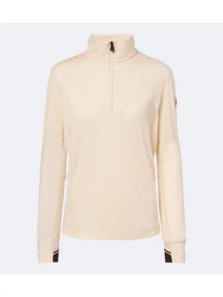 Top Moncler Grenoble de lână alb