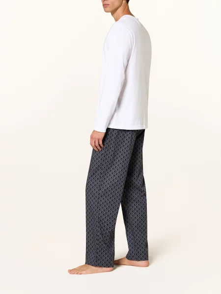 Calvin Klein Piżama Cotton Poplin weiss biała