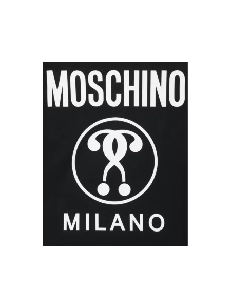 Koszulka Moschino z dżerseju czarna