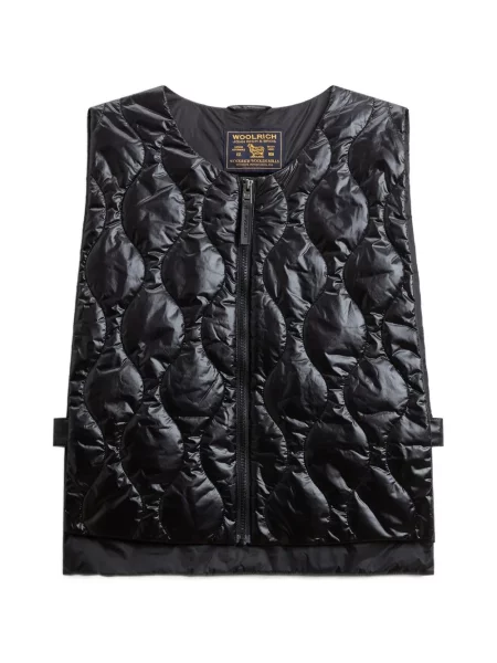 Matlasat vestă Woolrich negru