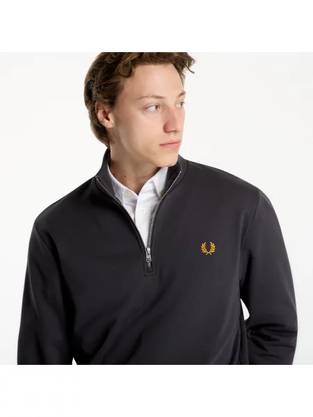 Φούτερ FRED PERRY Half Zip Sweatshirt Gray M γκρι