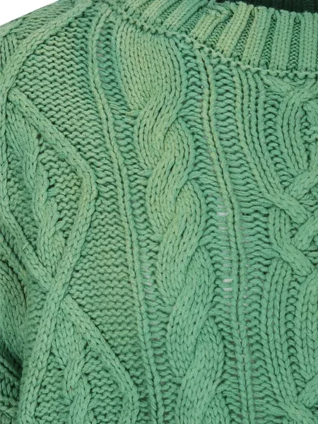 Pulover Found zdrențuiți verde