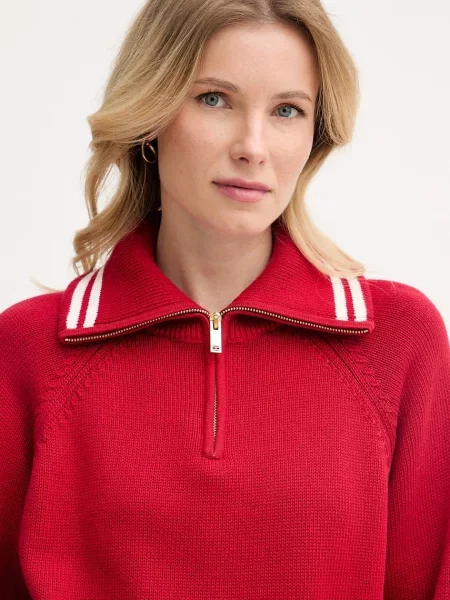 Tommy Hilfiger дамски пуловер от червено