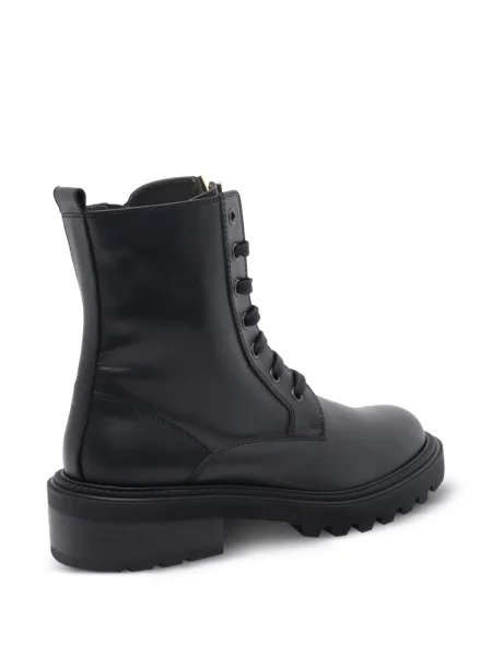 Botine Via Roma 15 cu șireturi din dantelă negru