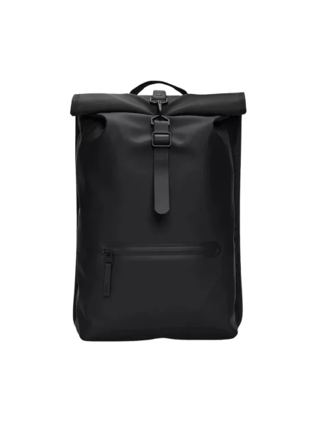 Plecak miejski Rains Rucksack Rolltop W3 17 l black czarny