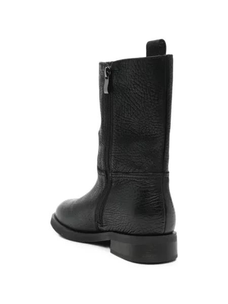 Botine Sergio Moretti Firenze din piele cu autograf negru