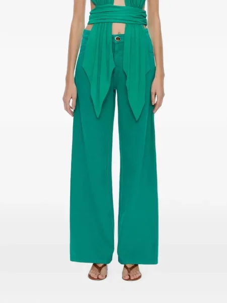 Blugi cu picior larg Christopher Esber verde