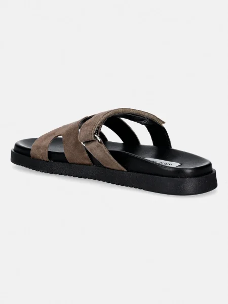 Semišové pantofle Steve Madden Missile-E zelené
