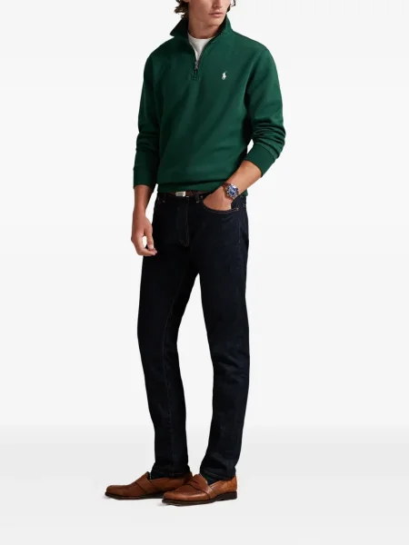 Μικρός κασκέτο Polo Ralph Lauren με χαμηλή μέση υφαίνω διαγωνίως πράσινο