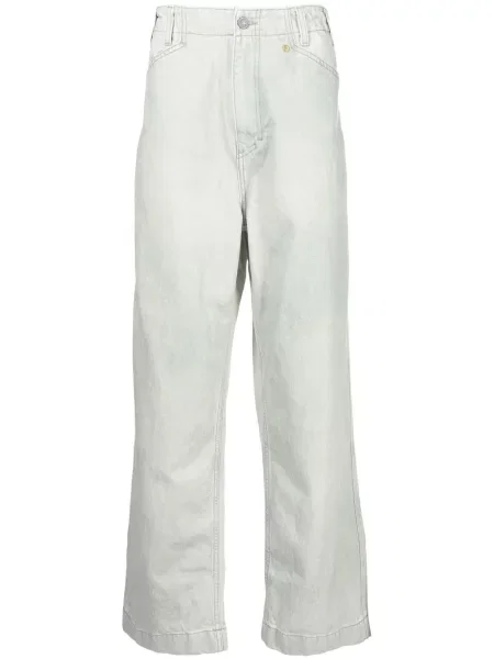 Szerokie jeansy Objects Iv Life zielone