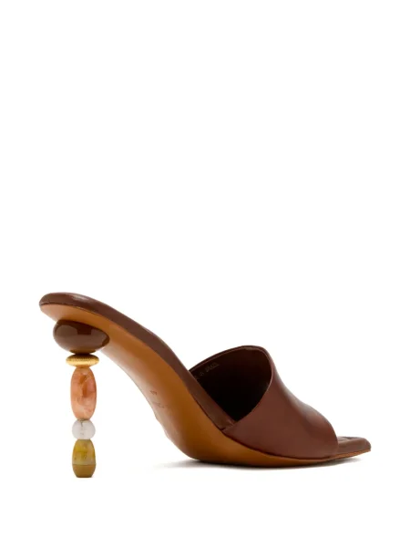 Sandály Cult Gaia s korálky hnědé