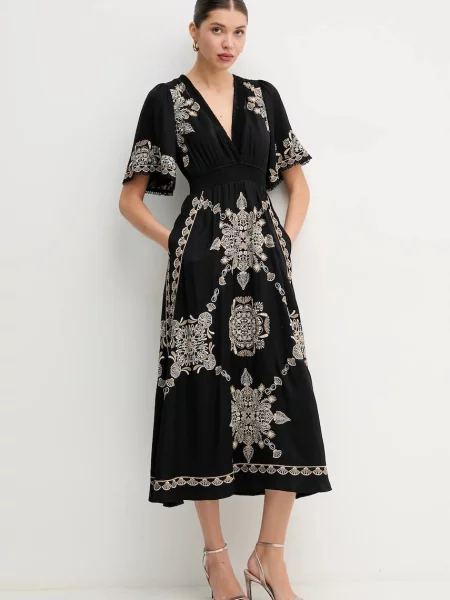 Сукня Hale BOB Katalina midi розкльошена чорний