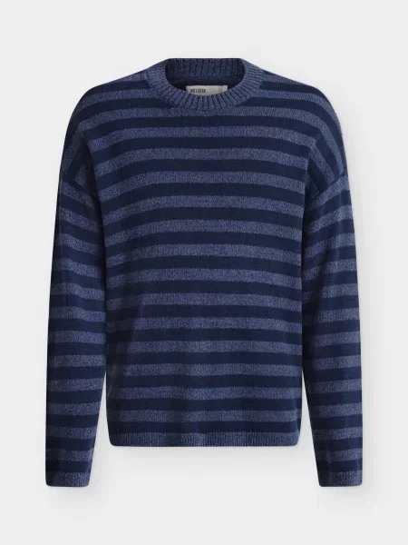 HOLLISTER Pulover bleumarin / amestec albastru