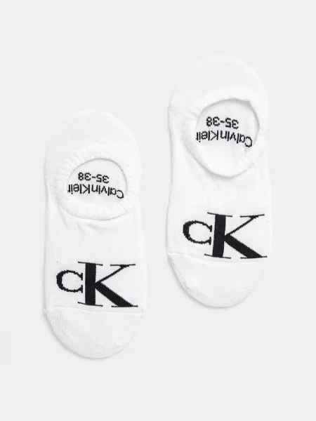 Calvin Klein Jeans ponožky s bavlnou bílé
