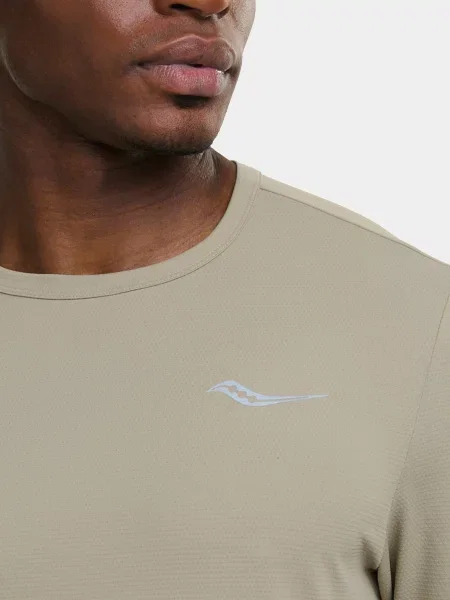 Спортивна футболка Saucony бежевий