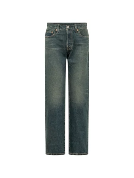 Decupat gulerat blugi Levi's® cu talie înaltă albastru
