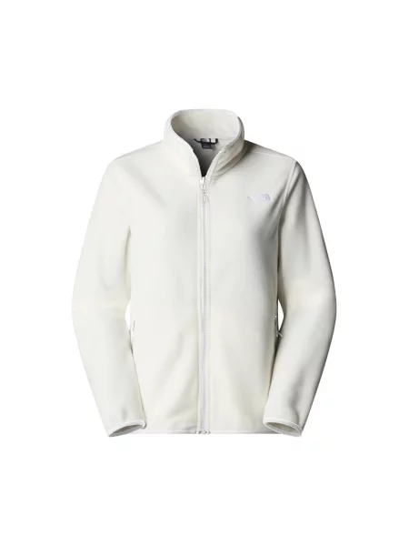 Geacă The North Face din fleece alb
