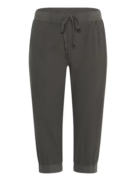 KAFFE CURVE Nohavice Nana tmavosivá