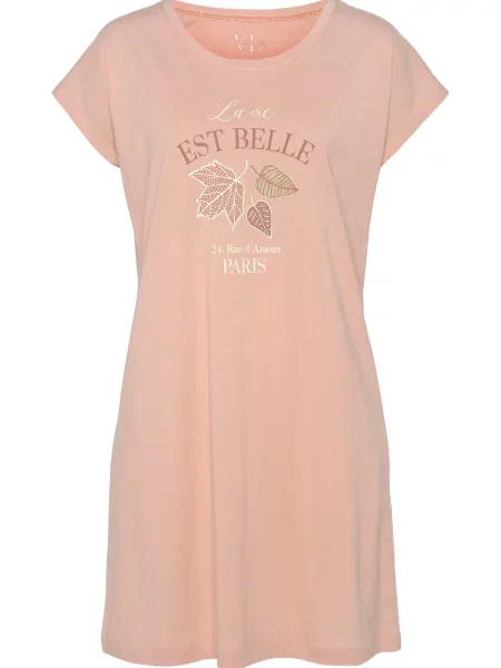 VIVANCE Bluză de noapte caisă portocaliu