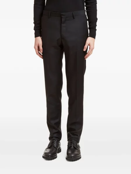 Vlněné kalhoty Aiezen černé