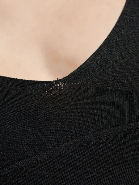 Rochie mini Isabel Marant cu decolteu în V de costum negru
