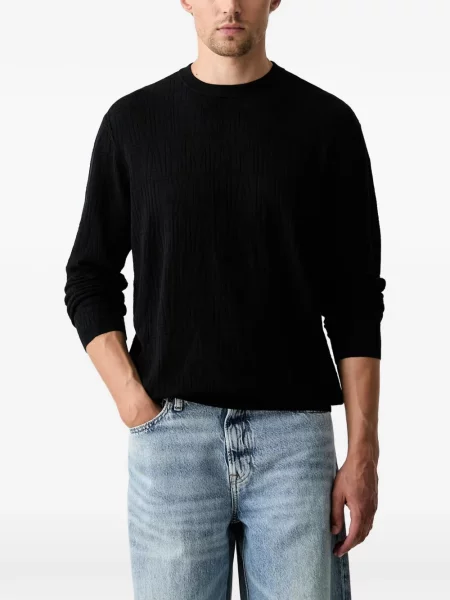 Lung pulover Armani Exchange negru