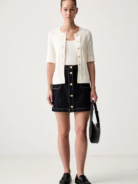 Tommy Hilfiger Fustă de blugi Bleumarin albastru