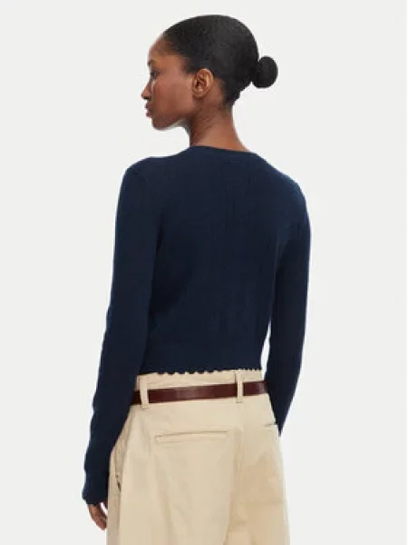 Tommy Jeans Kardigán námornícka modrá
