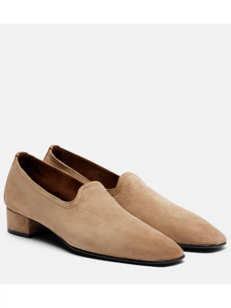 Pantofi loafer Herbert Levine din piele bej
