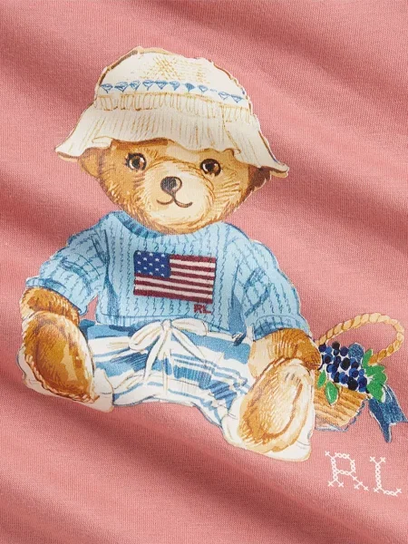 Koszulka polo dziecięca Polo Ralph Lauren różowa