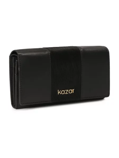 Portfel Kazar skórzany czarny