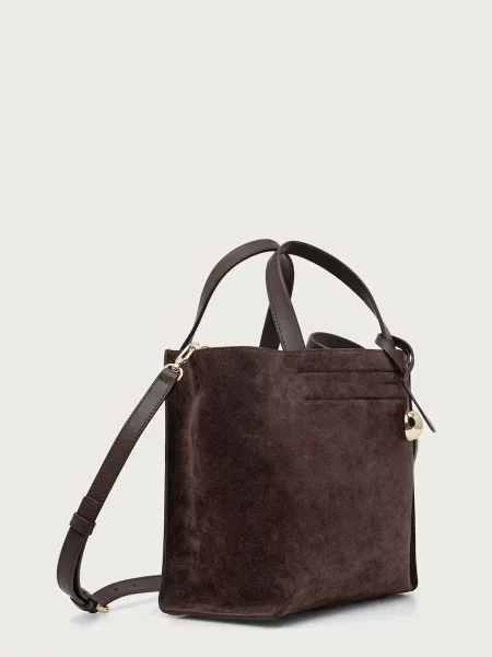 Furla Ročna torba Divide It S TR Temno rjava