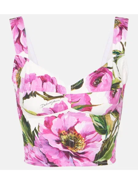 Сутиен Dolce&gabbana на цветя бяло