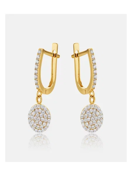 DIAMANT LETERNEL Náušnice Ohrringe aus Gelbgold zlatá