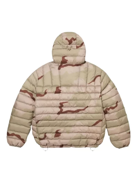 Geacă Supreme cu model camuflaj de jumătate de fermoar
