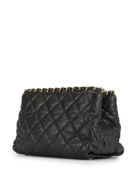 Prošívaný náhrdelník Chanel Pre-owned černý
