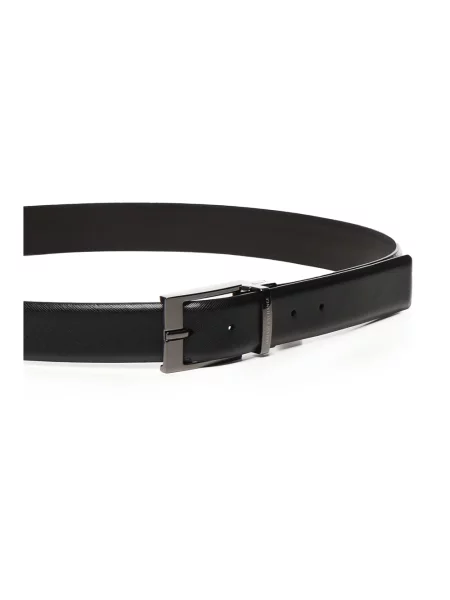 Armani Exchange Pasek czarny brązowy
