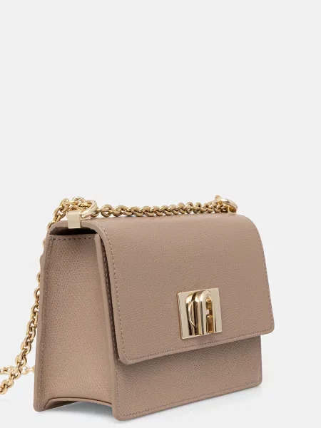 Furla geantă crossbody pentru femei din piele bej