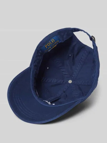 Czapka z daszkiem z wyhaftowanym logo Polo Ralph Lauren niebieska