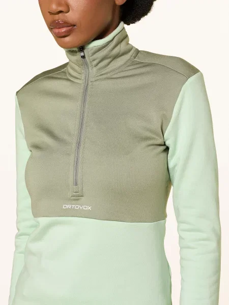 Ortovox Fleecový Svetr Fleece Light Neck mátová / khaki