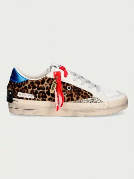 Crime London DELUXE superge usnjene rjava