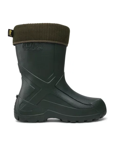 Короткие резиновые сапоги Dry Walker зеленые