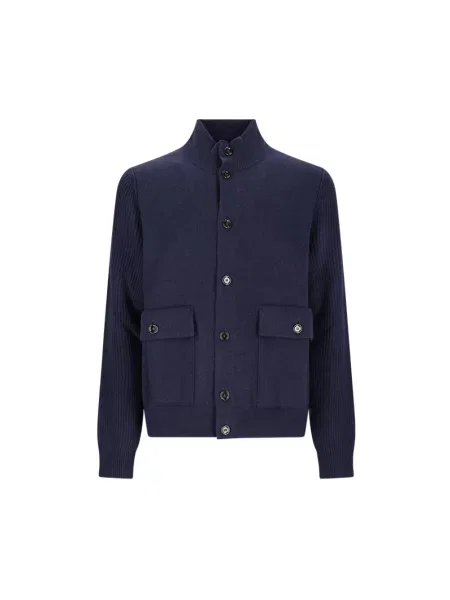 Dzianinowy sweter Lardini niebieski