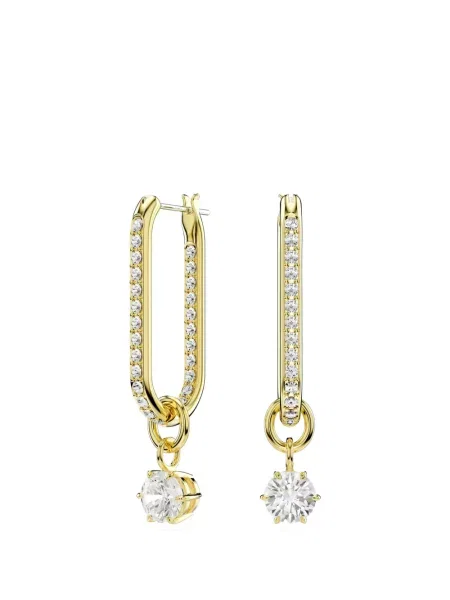Cercei Swarovski auriu