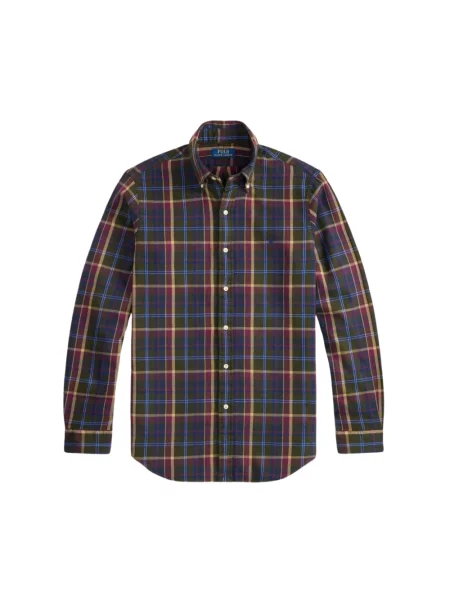 Koszula Polo Ralph Lauren casual flanelowa zielona
