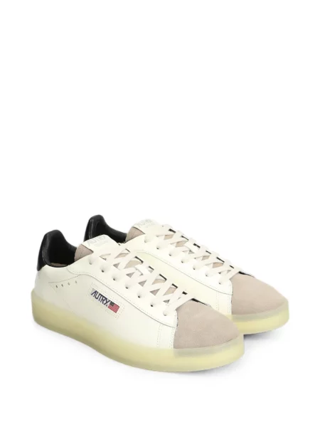 Sneakerși Autry din piele de căprioară cu autograf alb