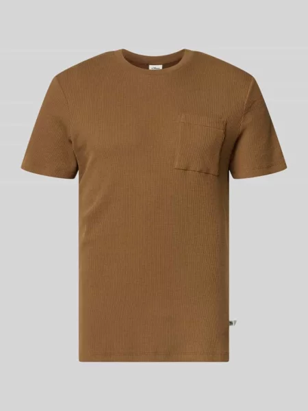 T-shirt o kroju regular fit z mieszanki bawełny S.oliver Red Label