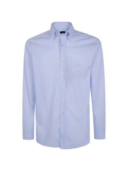 Cămașă Etro cu broderie albastru