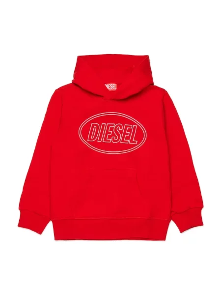 Diesel lyocell keverék szoknya SCIRCLEHOOD OVER SWEAT-SHIRT piros